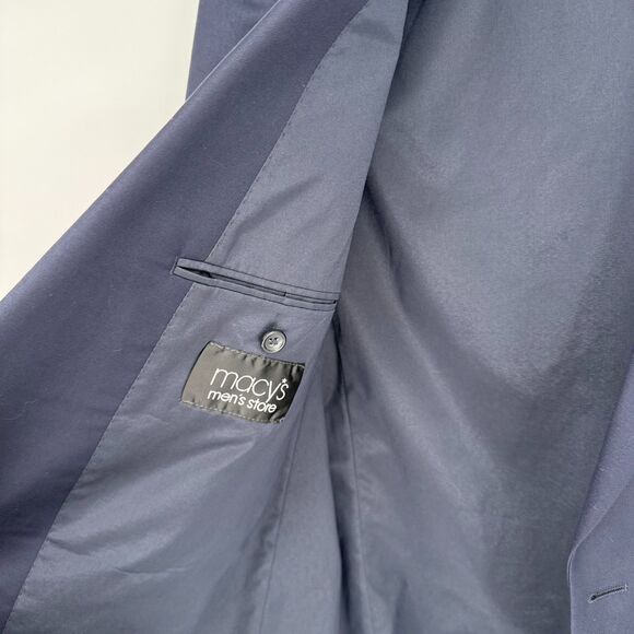 Ralph Lauren LRL Gold Button Wool Blazer Mens 44L Navy Sport Coat Jacket Classic - Picture 8 of 11